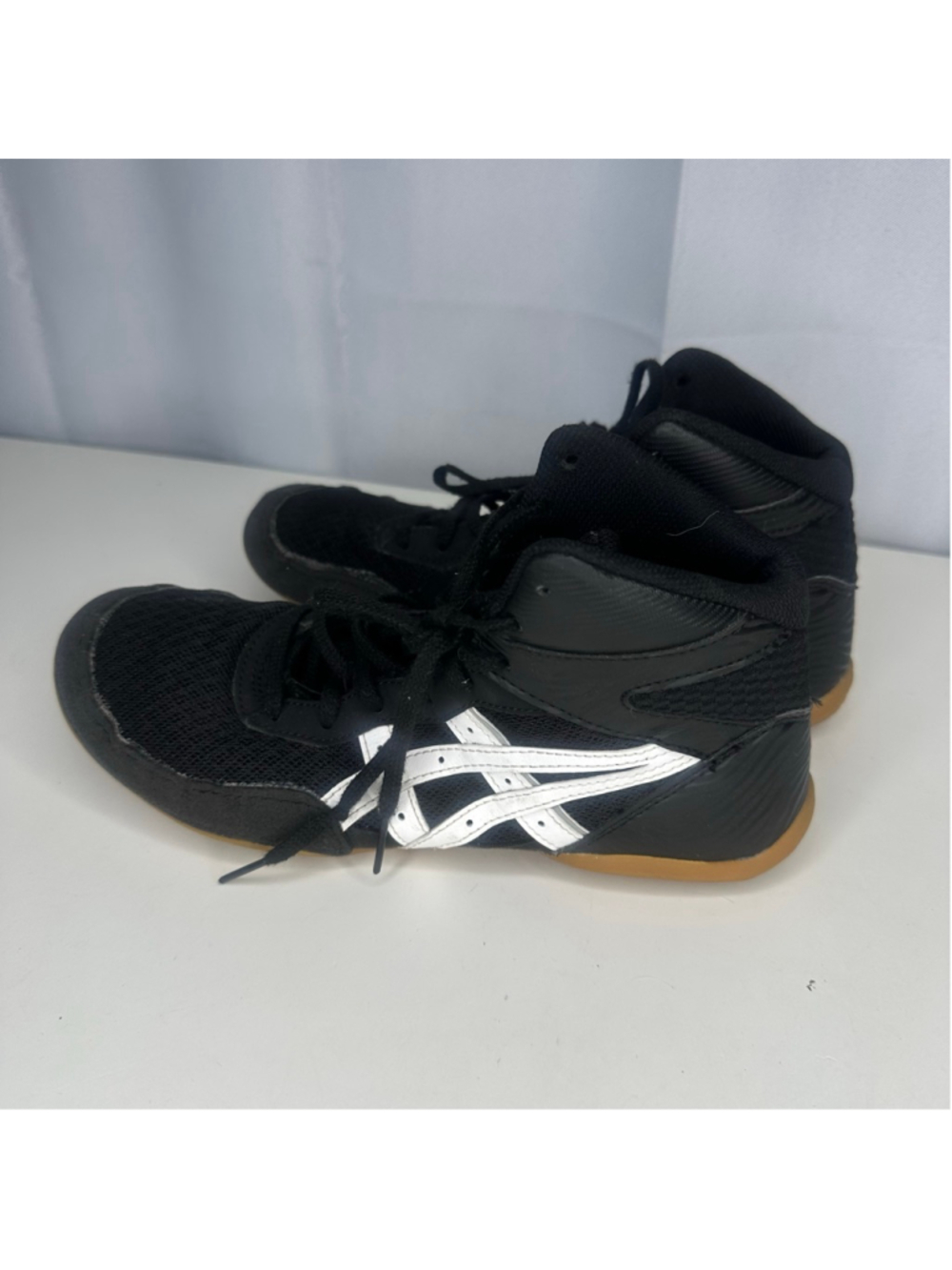 ASICS Matflex 7 Men’s Size 7 Wrestling / Boxing Shoes (Black & White)